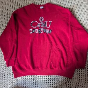 OSU Buckeyes Red Men's Sweater